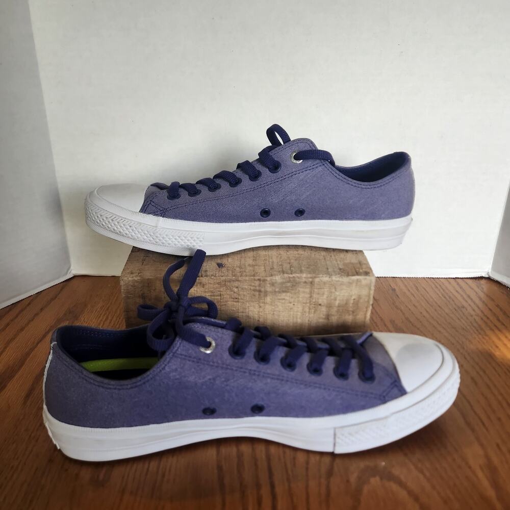 Converse CHUCK TAYLOR All Star Low Top Unisex Leather Shoes Sneakers Size 9 11 - Picture 3 of 8